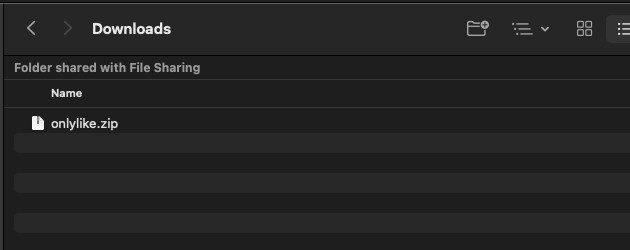 Распакуйте архив OnlyLike
